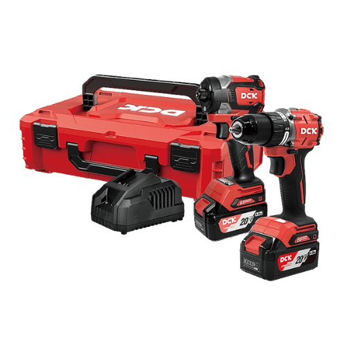 Kit Taladro Percutor y Llave de Impacto 20V DCK
